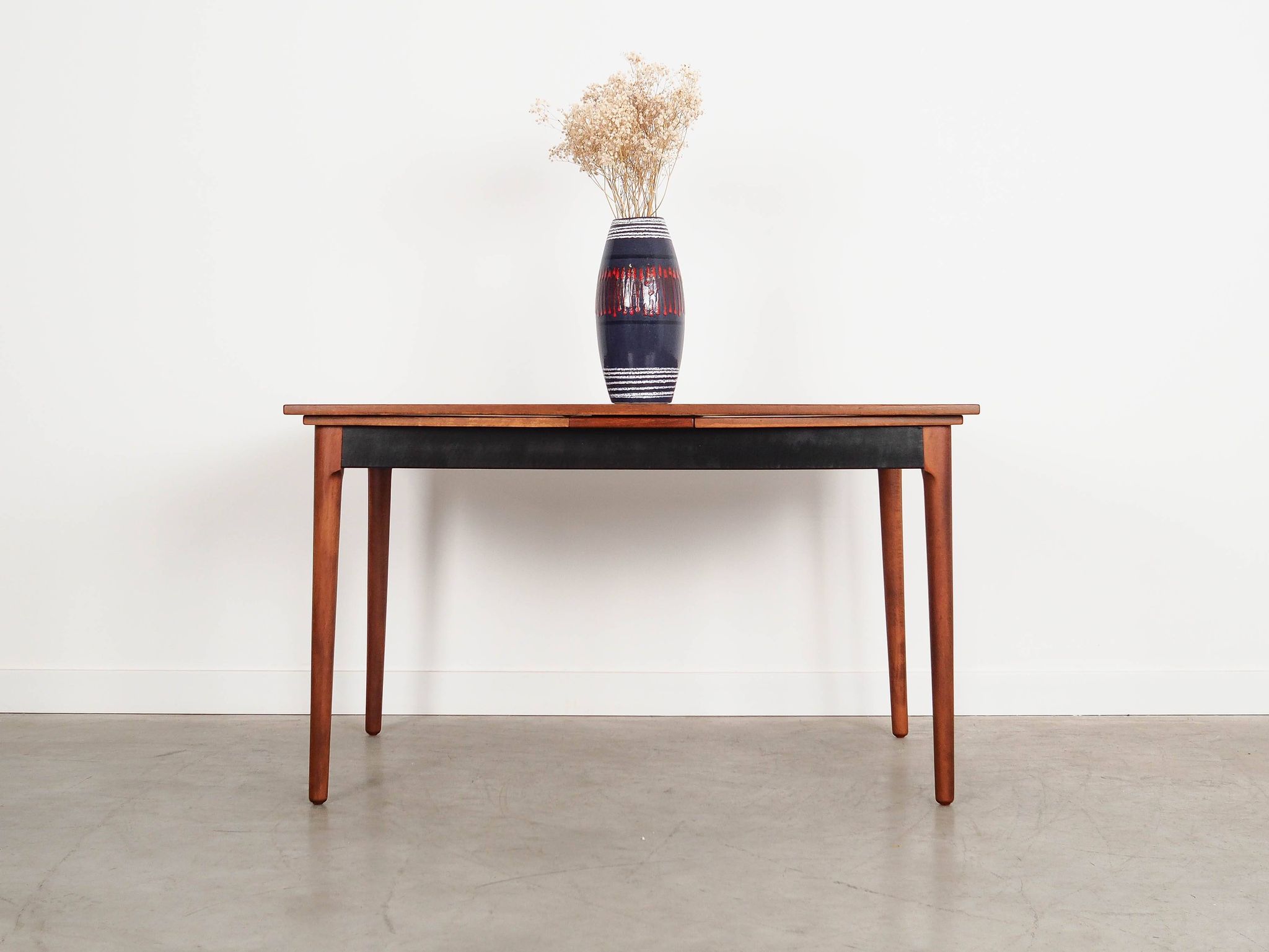 Walnut table, Danish design, 1970s, manufactured in Denmark
