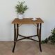 Table en bois et rotin 1920