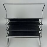 1960s/1970s Newspaper Holder Metal Plastic Space Age Mid Century