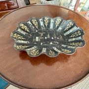 Empty basket pocket Napoleon III wood inlaid with mother-of-pearl.