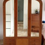 Art Nouveau Art Deco beech cabinet