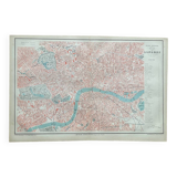 Map of London at the end of the 19th century