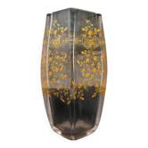 Vase Art Nouveau, cristal, Bohême Moser, République tchèque, début du 20e siècle