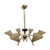 Brass chandelier from the 50s/60s