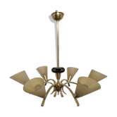 Brass chandelier from the 50s/60s