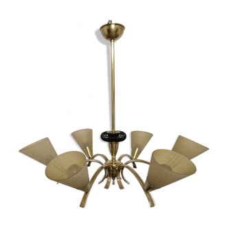 Brass chandelier from the 50s/60s