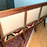 Period sofa restoration.silk velvet f.borghy for the house stone frey