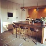 vintage industrial stool / tabouret