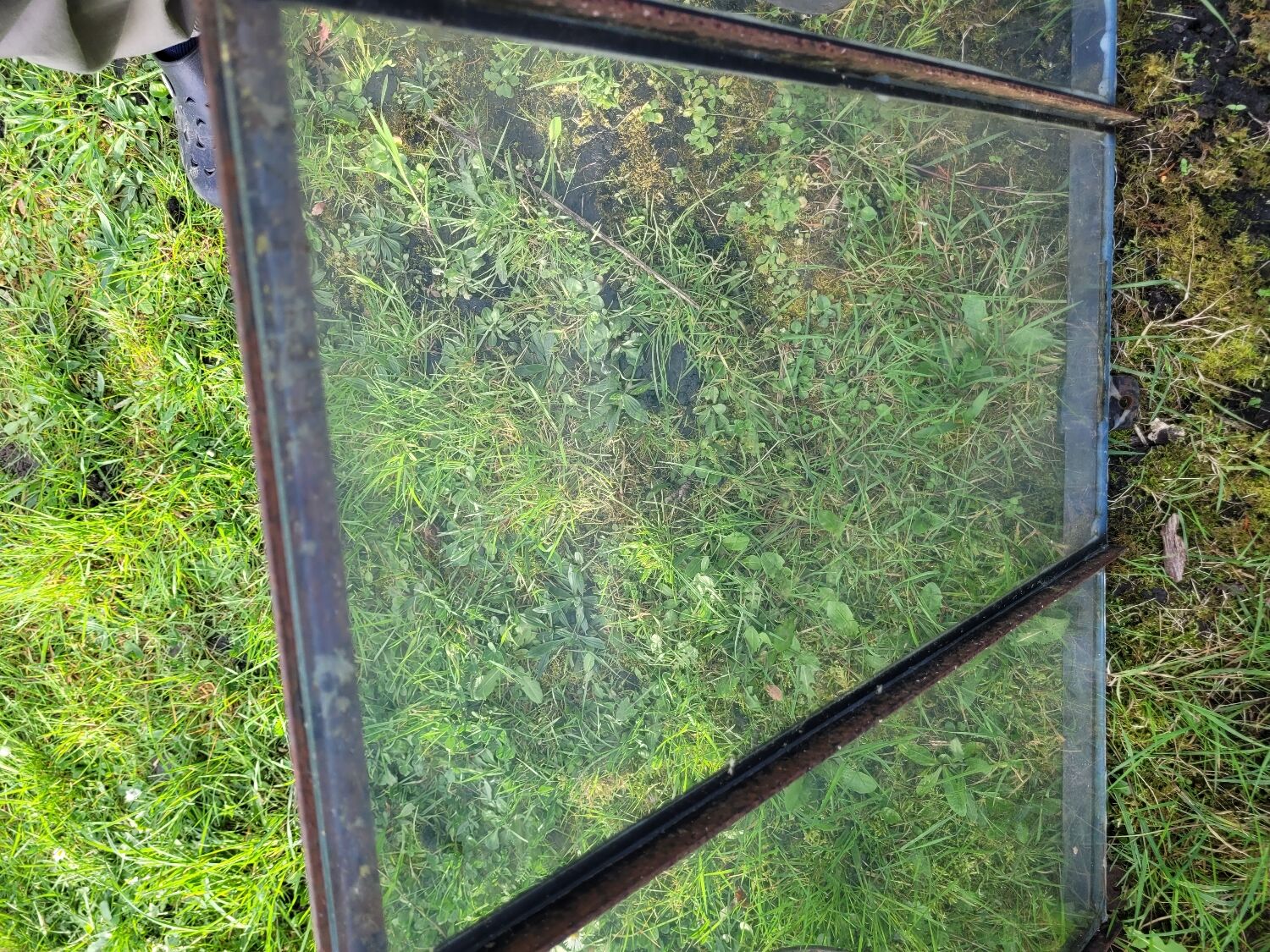 Old wrought iron marquee