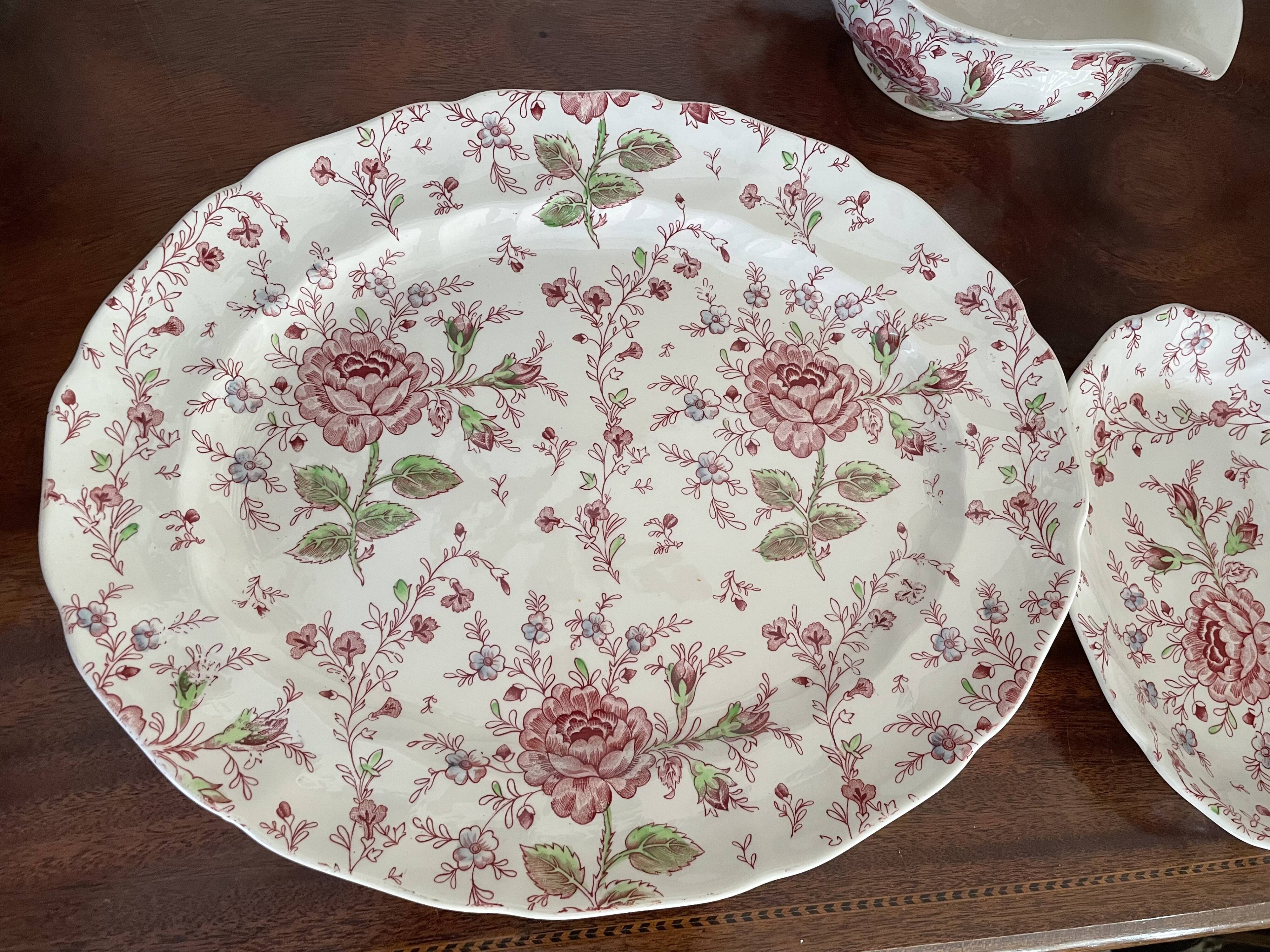 Vintage Rose Chintz Johnson Brothers dishes