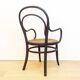 Fauteuil en bois courbé avec assise grillagée