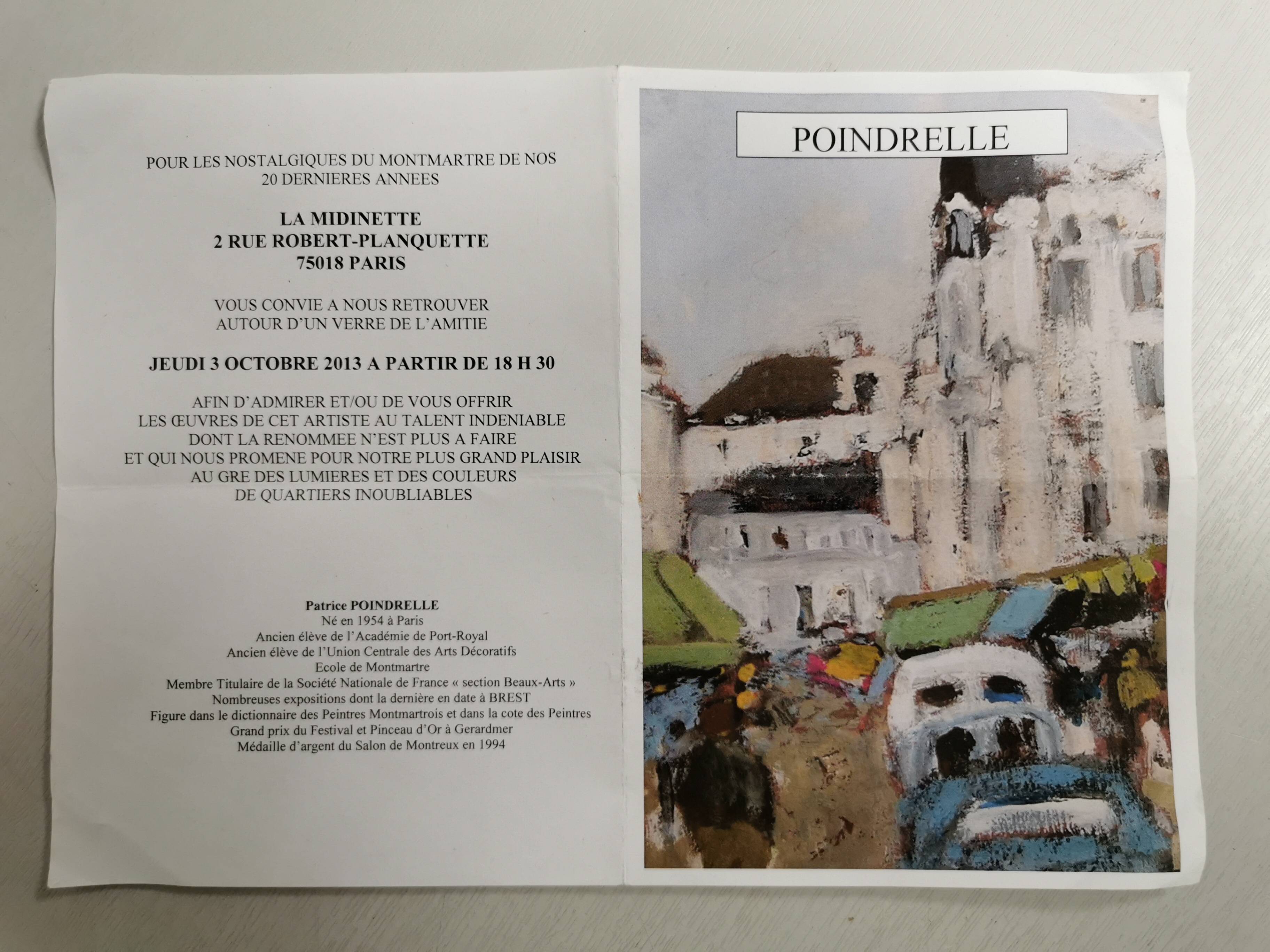 Painting / Oil on canvas signed POINDRELLE. the Luxembourg Gardens