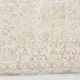 Vintage Light Blue & Cream Turkish Rug, Oriental Pattern Bedroom Carpet