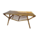 Table basse en bambou et rotin