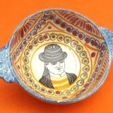 2 old ear bowls Faience from Quimper Henriot Quimper