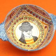 2 old ear bowls Faience from Quimper Henriot Quimper