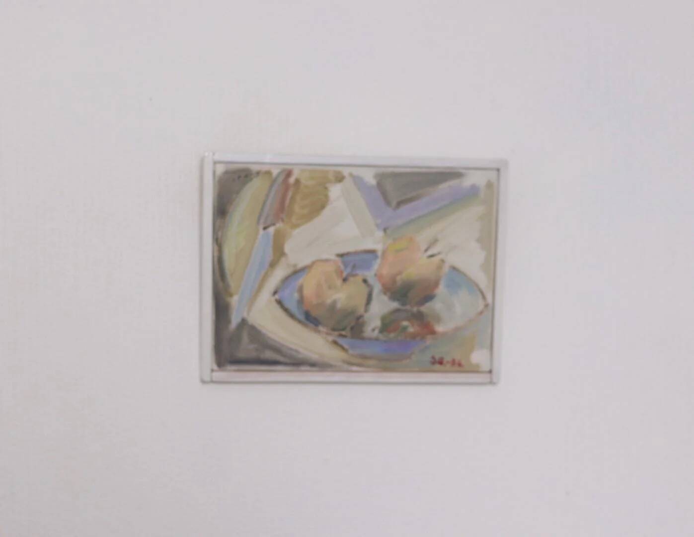 Original Swedish Oil on Canvas – “Applen” by Sven Olofsson, Dated 1986