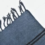 Blue & Black Striped Kilim Rug, 163x237Cm