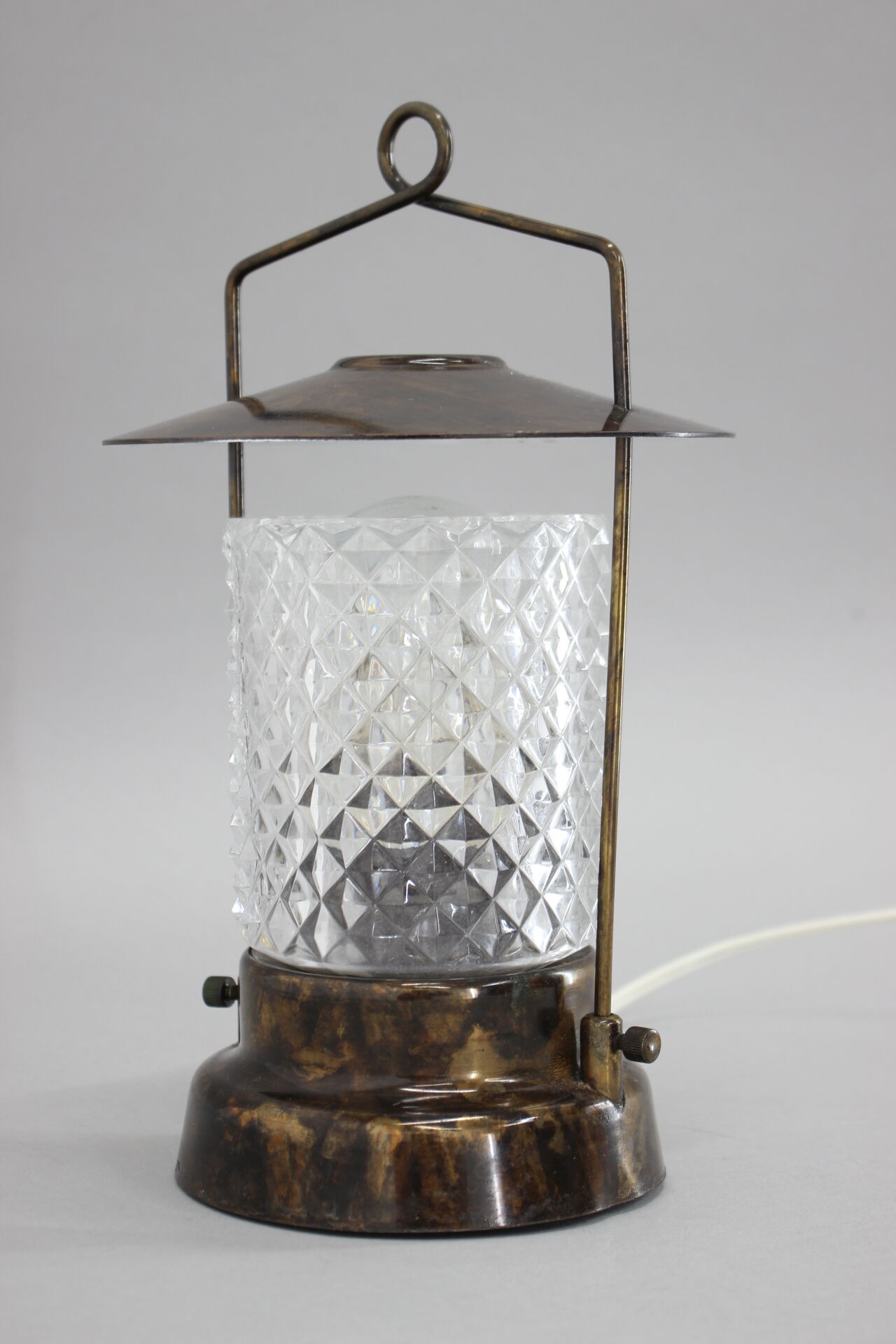 1970's Table Lamp / Lantern by Lidokov, Czechoslovkia