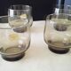 6 smoke-coloured glasses Luminarc 1960s Model Tivoli