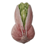 Vase papillon en céramique vernissée italienne