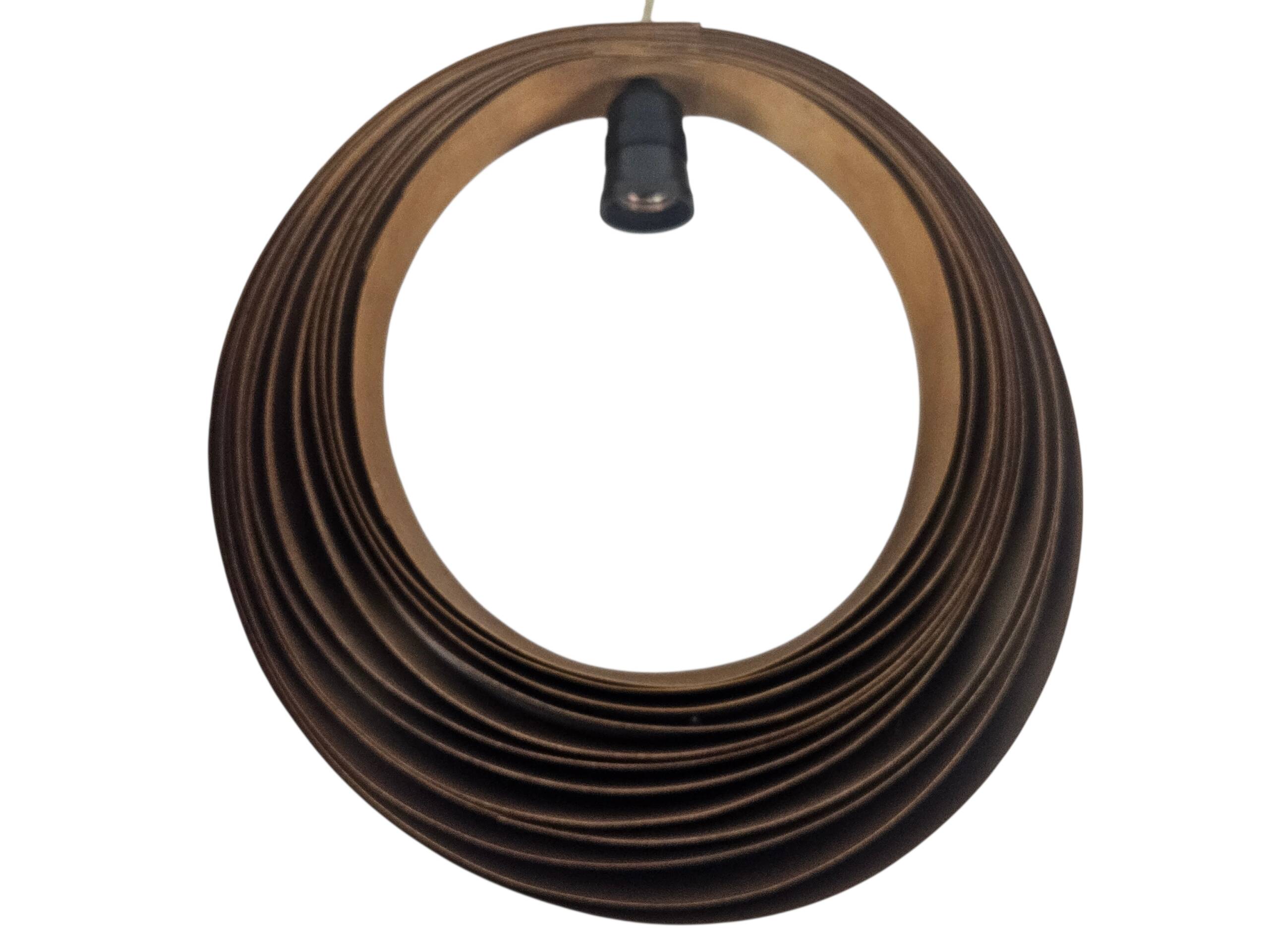 Mid-century modern - Moon lamp - Verner Panton style - teak - 60s