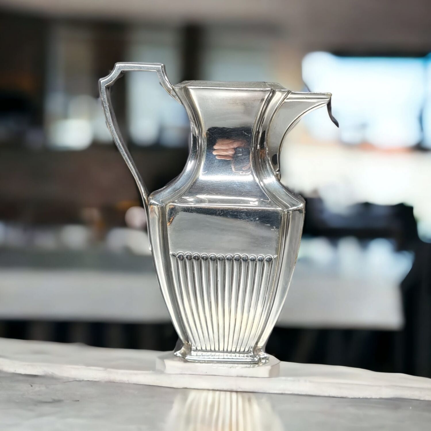 English tea set 1900 - 1920 in silver metal