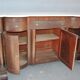 Credenza in mahogany door flame time XIX
