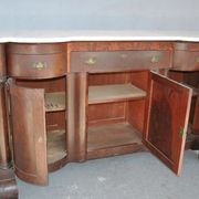 Credenza in mahogany door flame time XIX