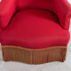 Fauteuil crapaud rouge
