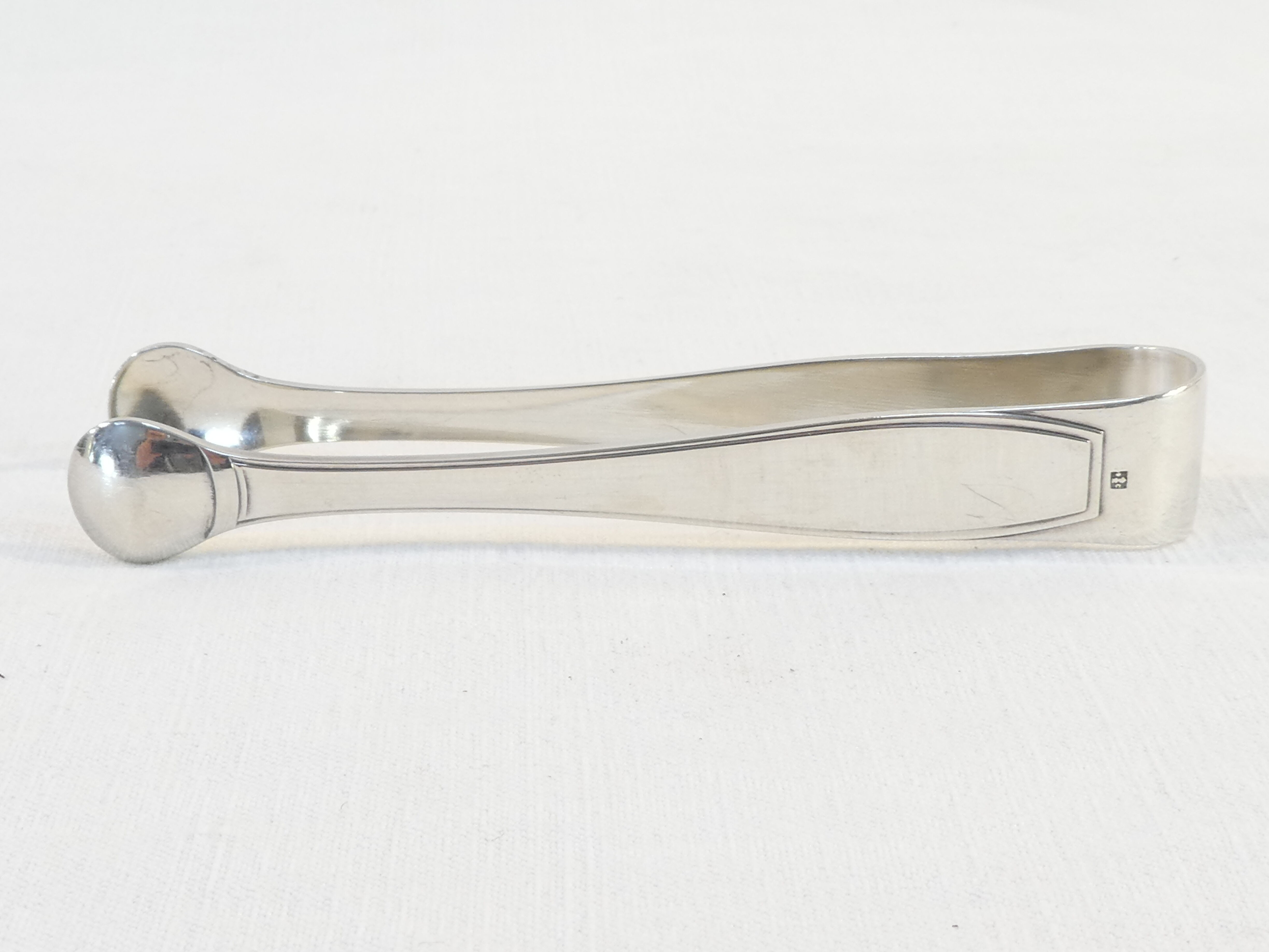 Christofle sugar clamp in silver metal model america