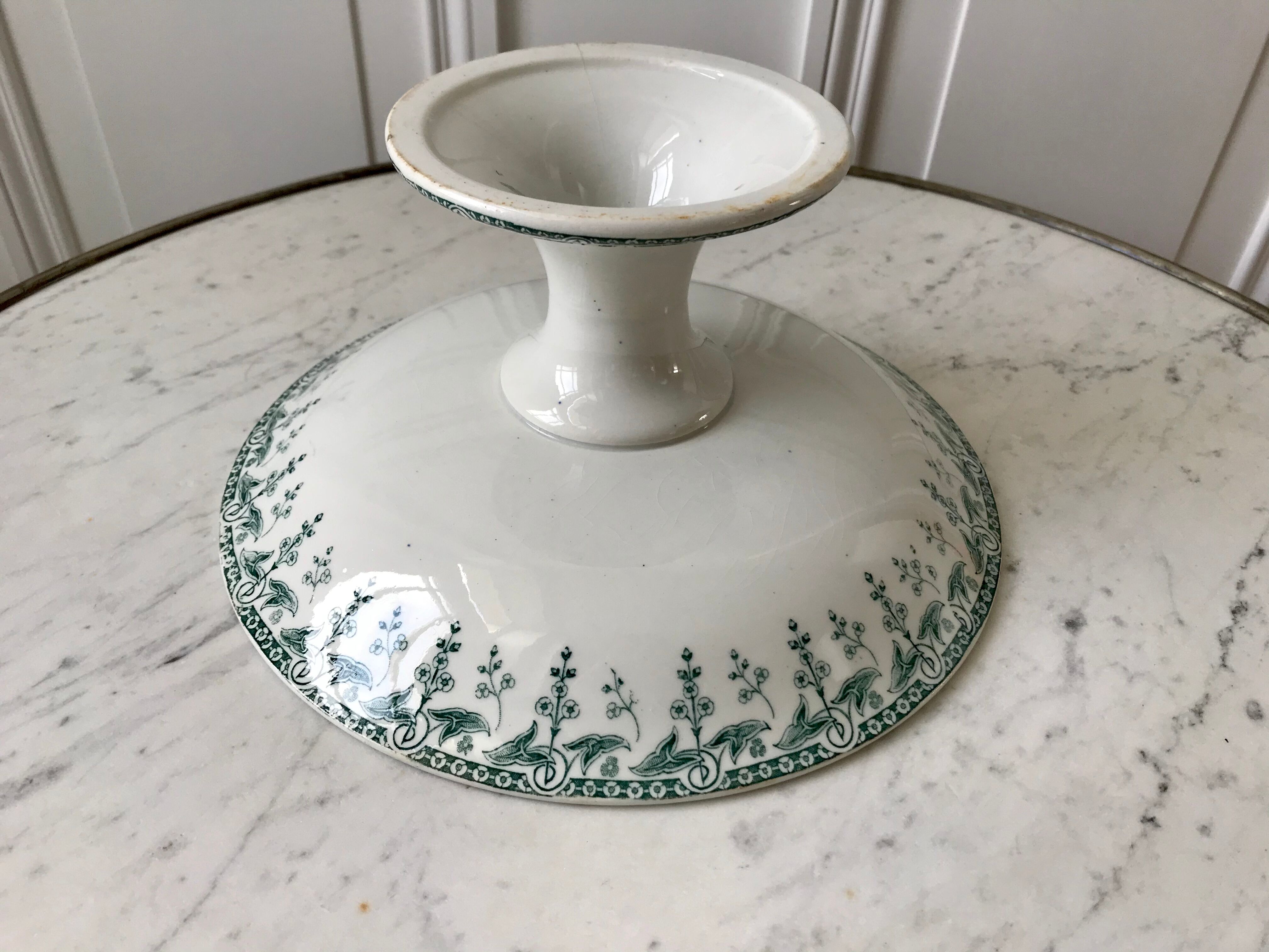 Compotier / servant Iron Earth model "Sagittarius" late nineteenth century