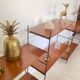 Vintage wooden string shelves