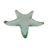 Empty bubbled glass pocket shaped vintage starfish
