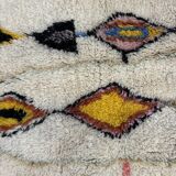 New Moroccan Berber rug M'rirt – 200x300 cm – Multicolored diamonds