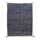 Black polka dot rug - 304 x 225 cm