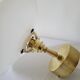 Brass and opaline wall lamp