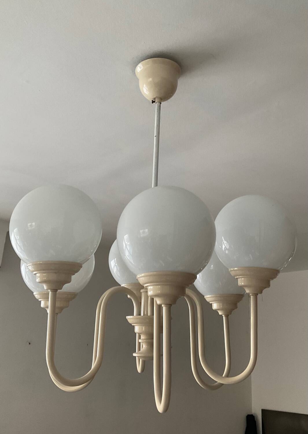 Lustre spoutnik Kaiser Leuchten, années 80
