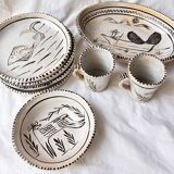 Rare ceramic service Bernardo Zaldizar