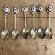 6 old teaspoons