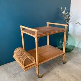 Rolling dessert in rattan