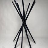 Vintage Zanotta Sciangai Adjustable Clothes Stand with Frame in Black Ash, 1973