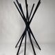 Vintage Zanotta Sciangai Adjustable Clothes Stand with Frame in Black Ash, 1973