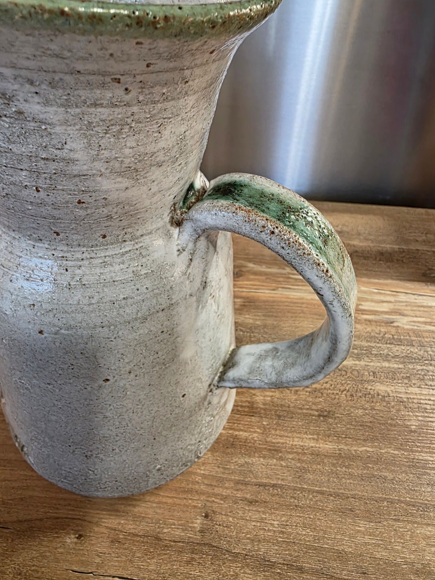 Large pitcher in chamotte clay Thiry Vallauris