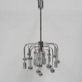 Vintage Sputnik lamp with 9 light points and 16 chrome globes