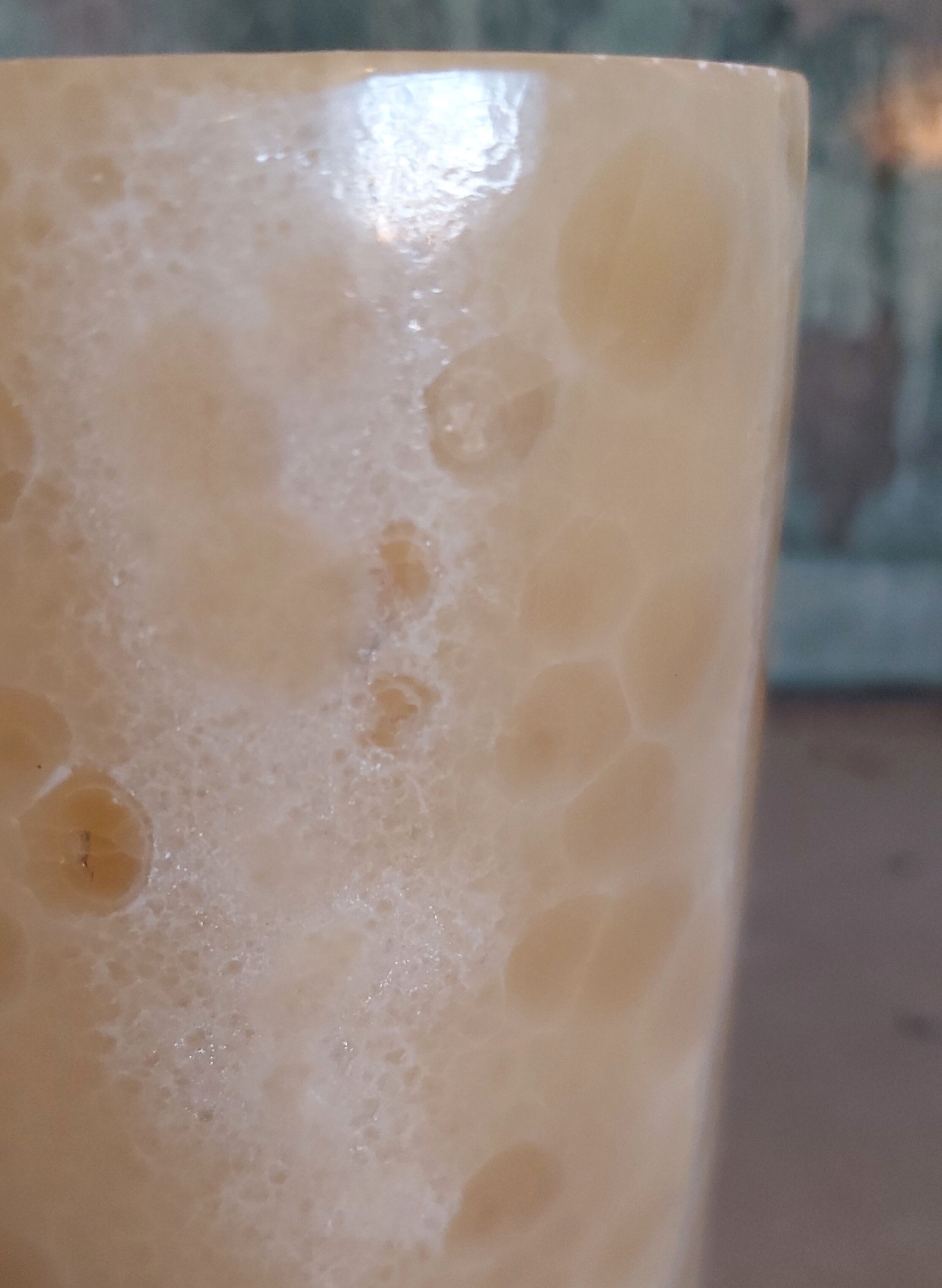 Vase onix jaune vintage de français