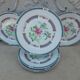 6 plates dessert Limoges The porcelain of the Unicorn Imperial China