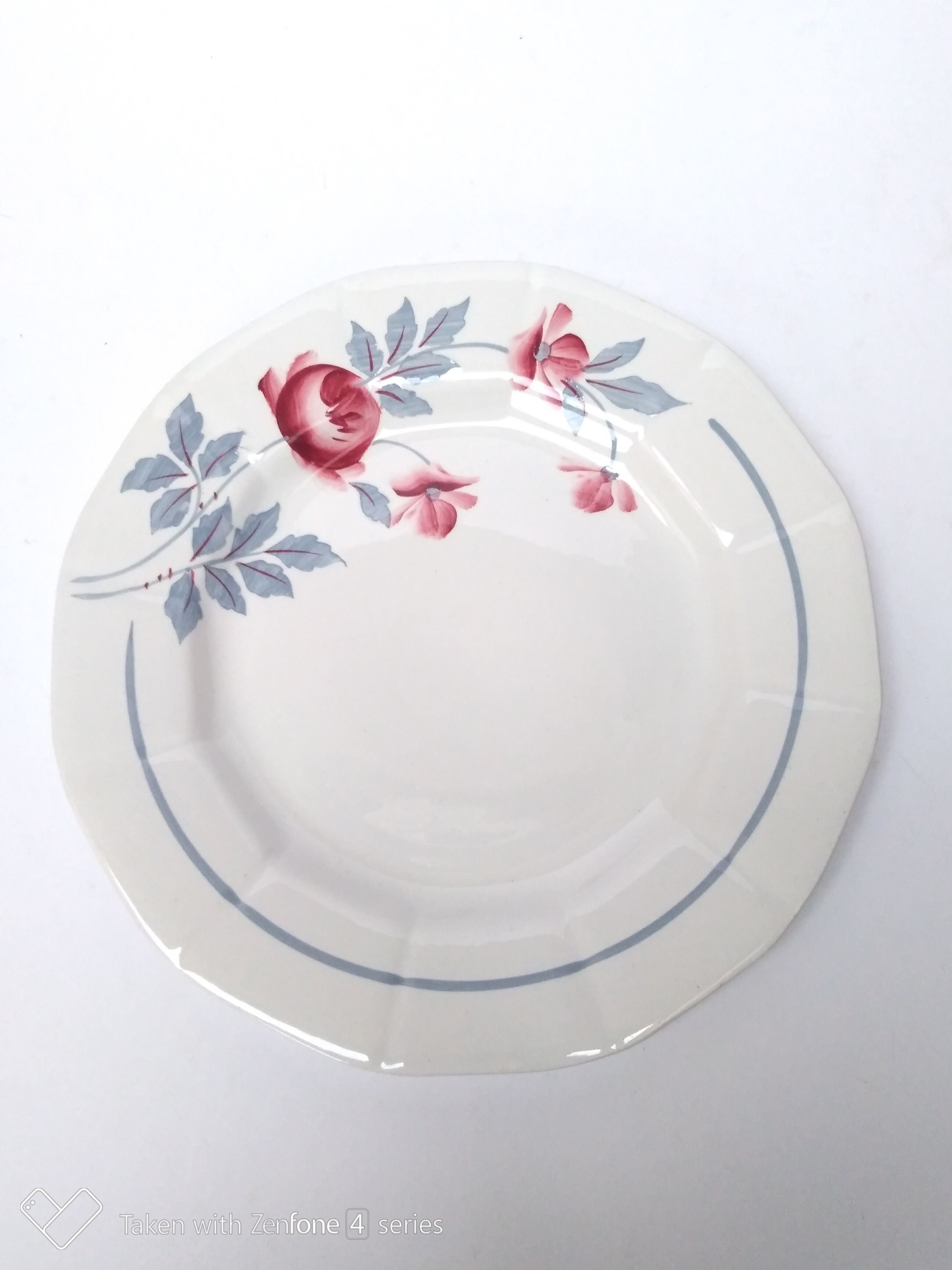 6 flat plates on St Amand earthenware