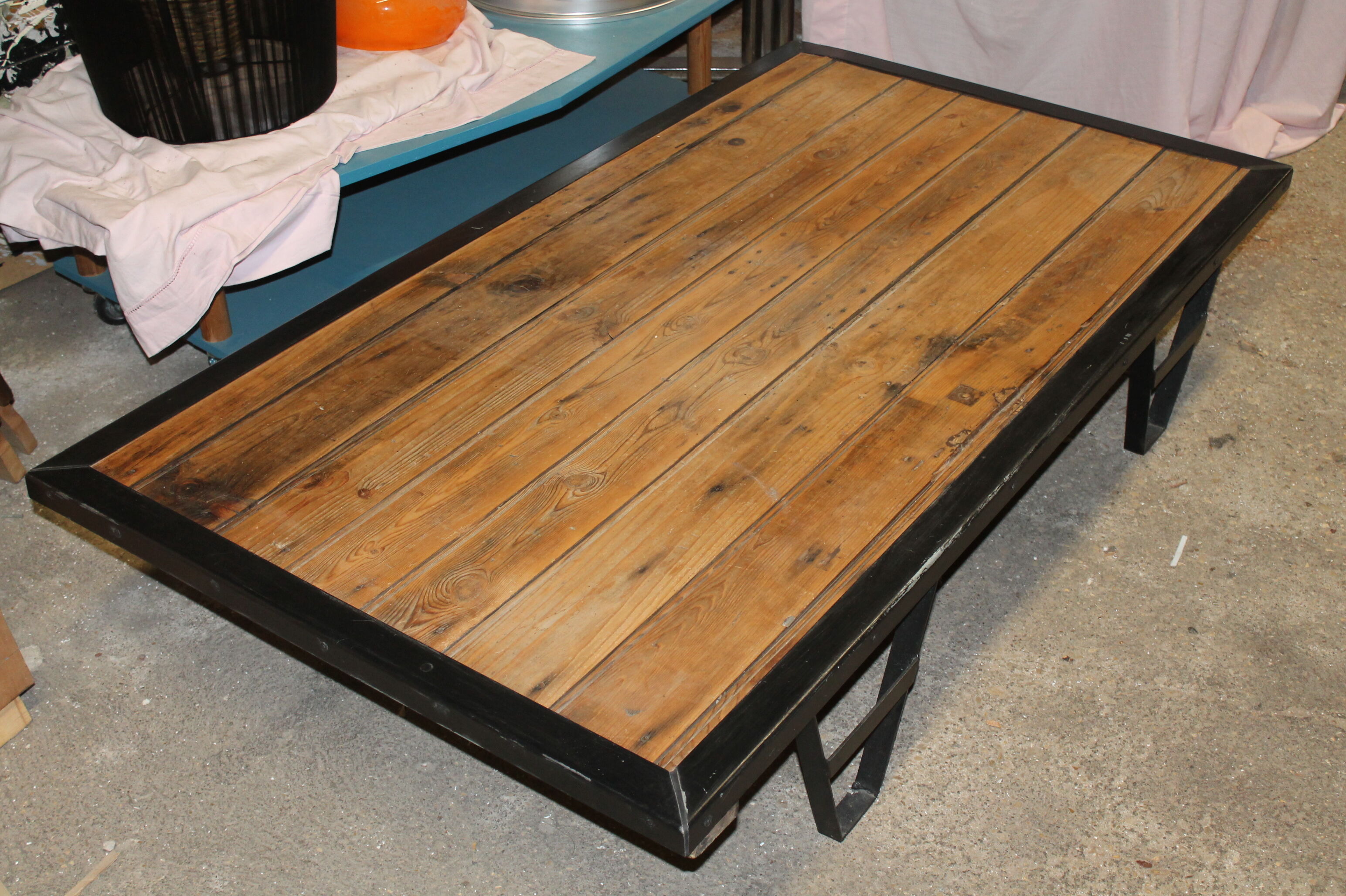 Industrial coffee table
