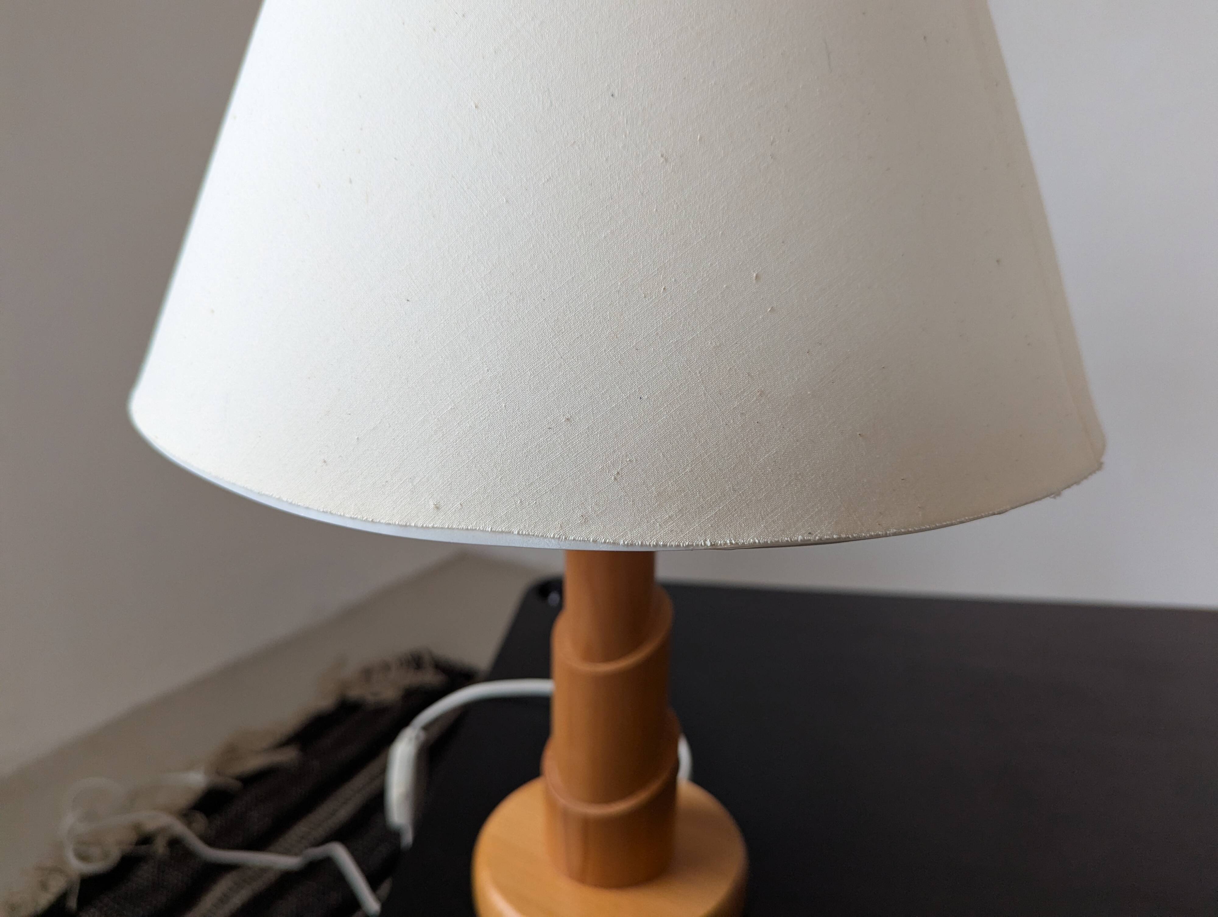 Pair of pine lamps, 1980s